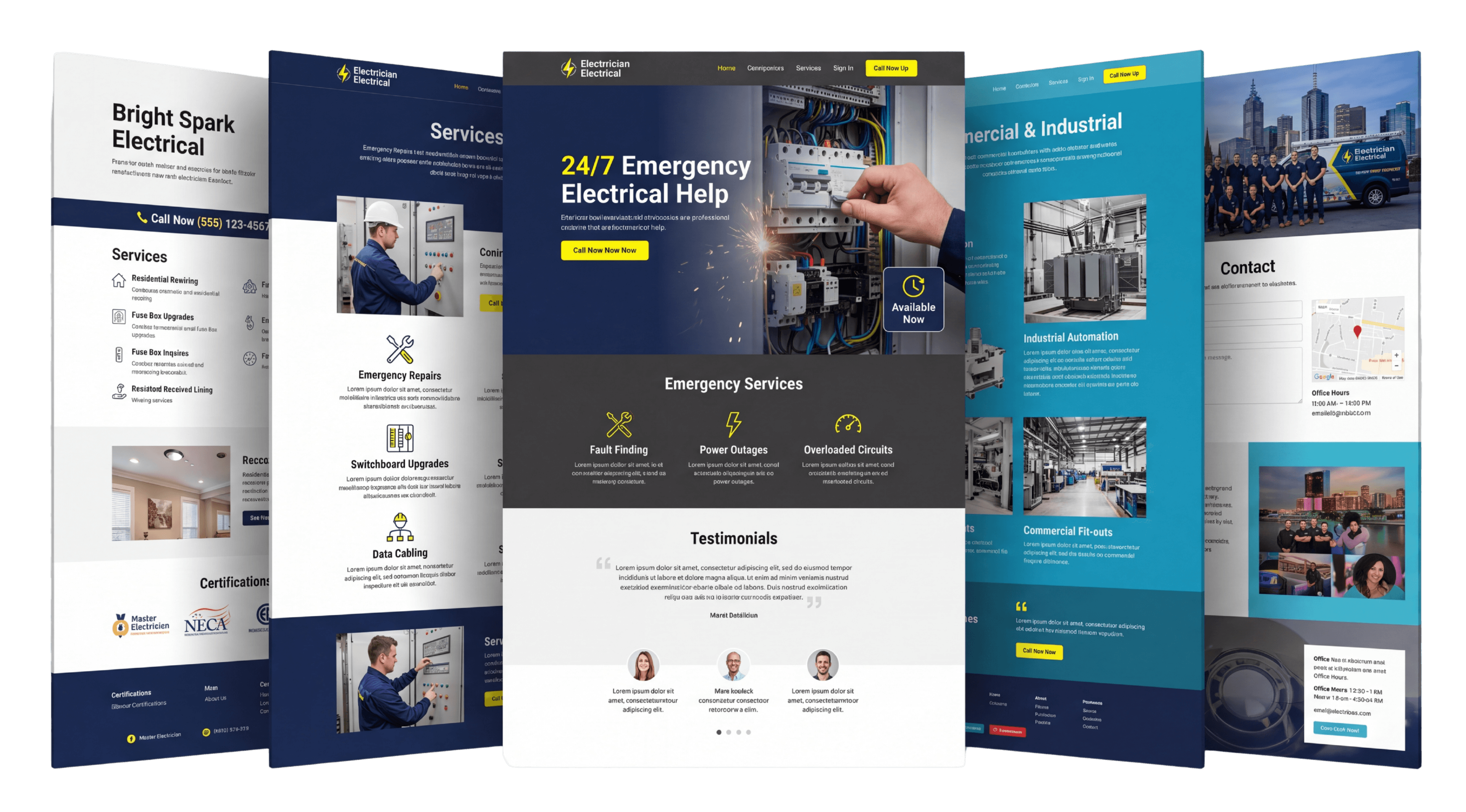 FREE Electrician Website - Functional website for electricians